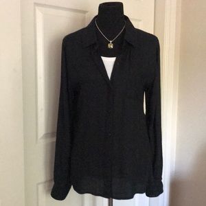 Rails Black Button Down